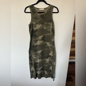 Mod Ref Distressed Camo MIDI Dress